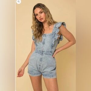 Denim Romper